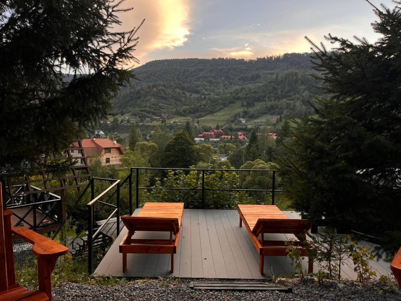 Valley Hills-Котедж На Схилах Гір З Чаном-Джакузі Славское Номер фото